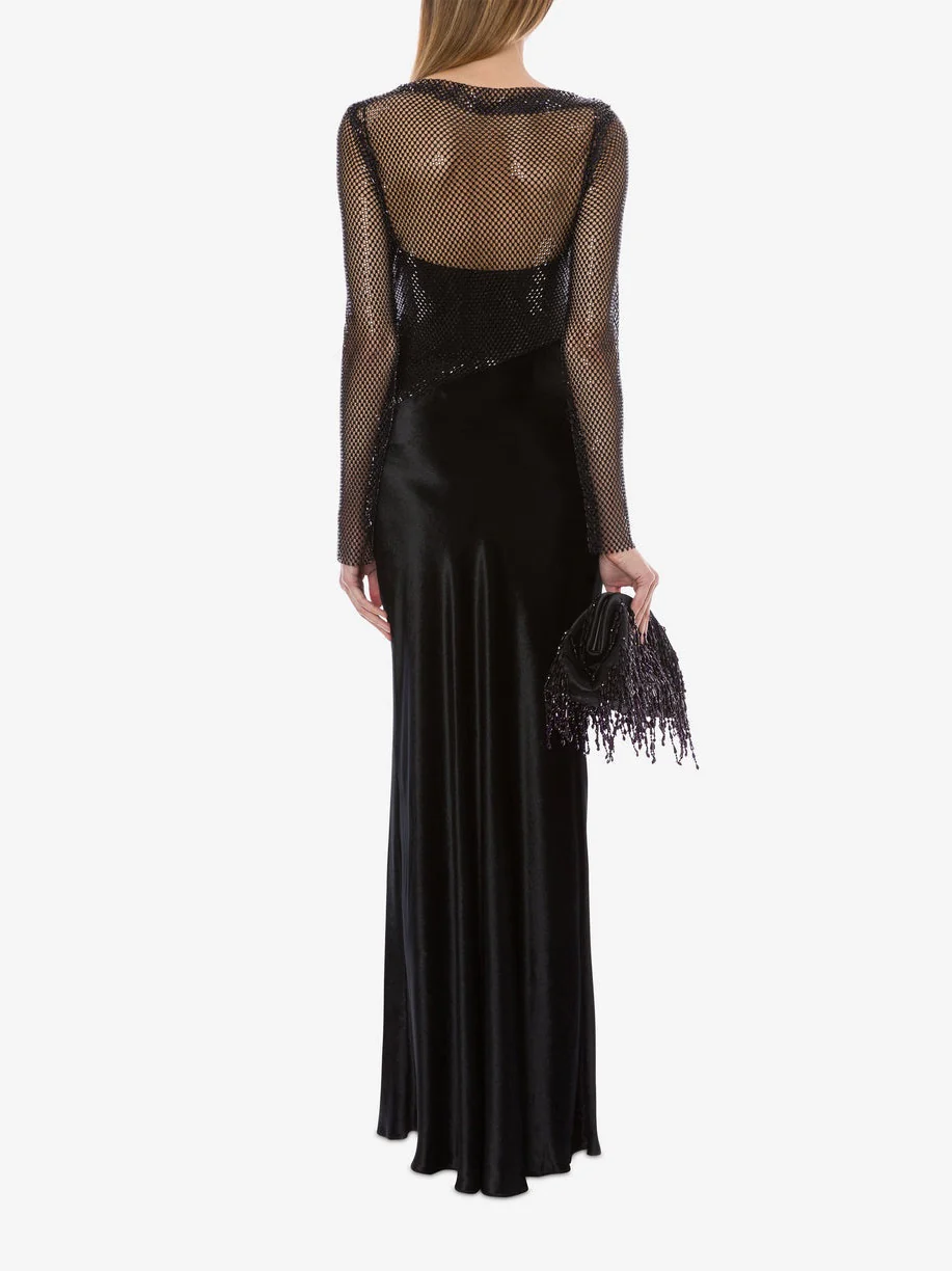 Mesh and rhinestone dress - Image 3