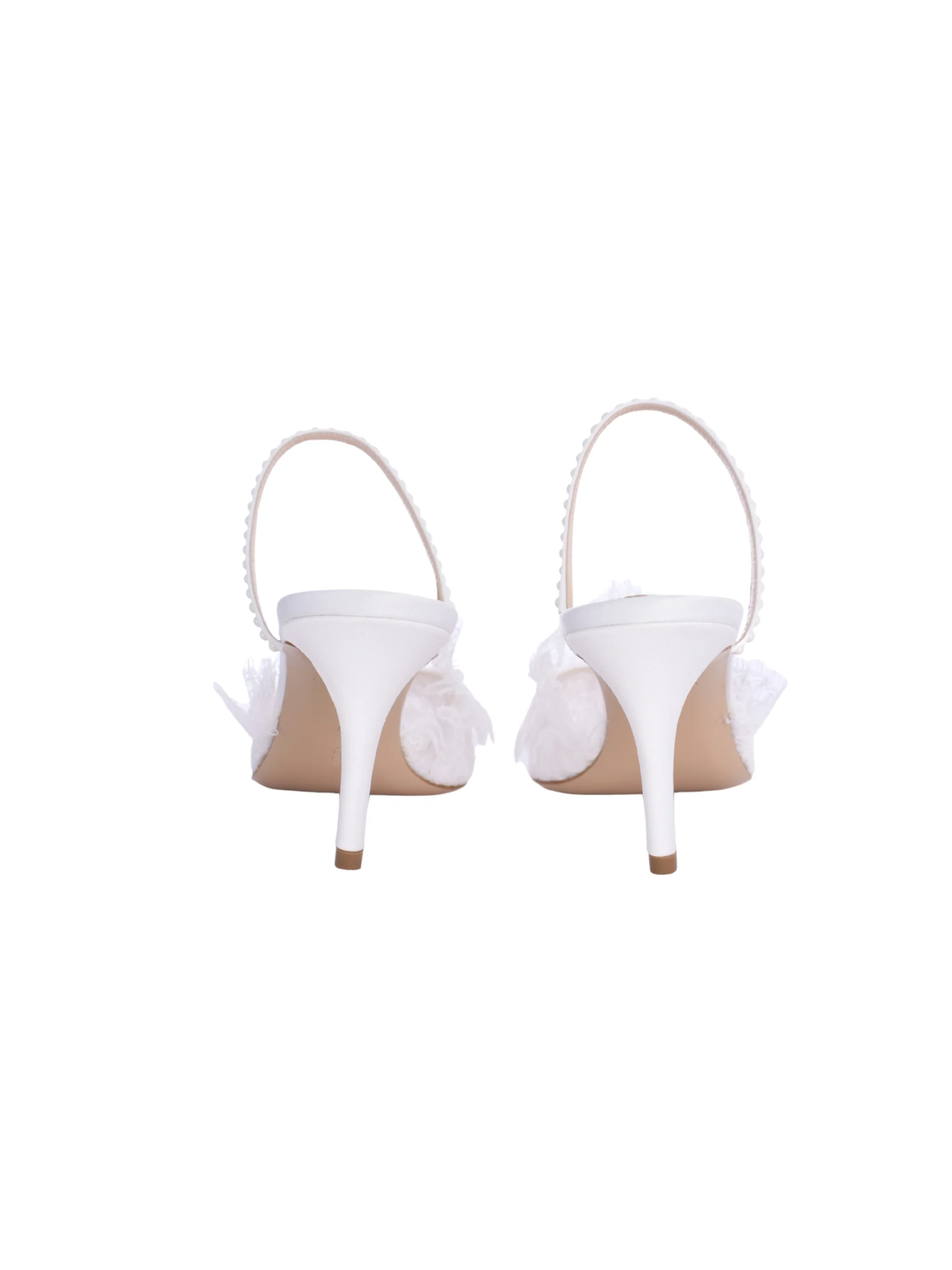 France lace pearl mule 75 mm - Image 5