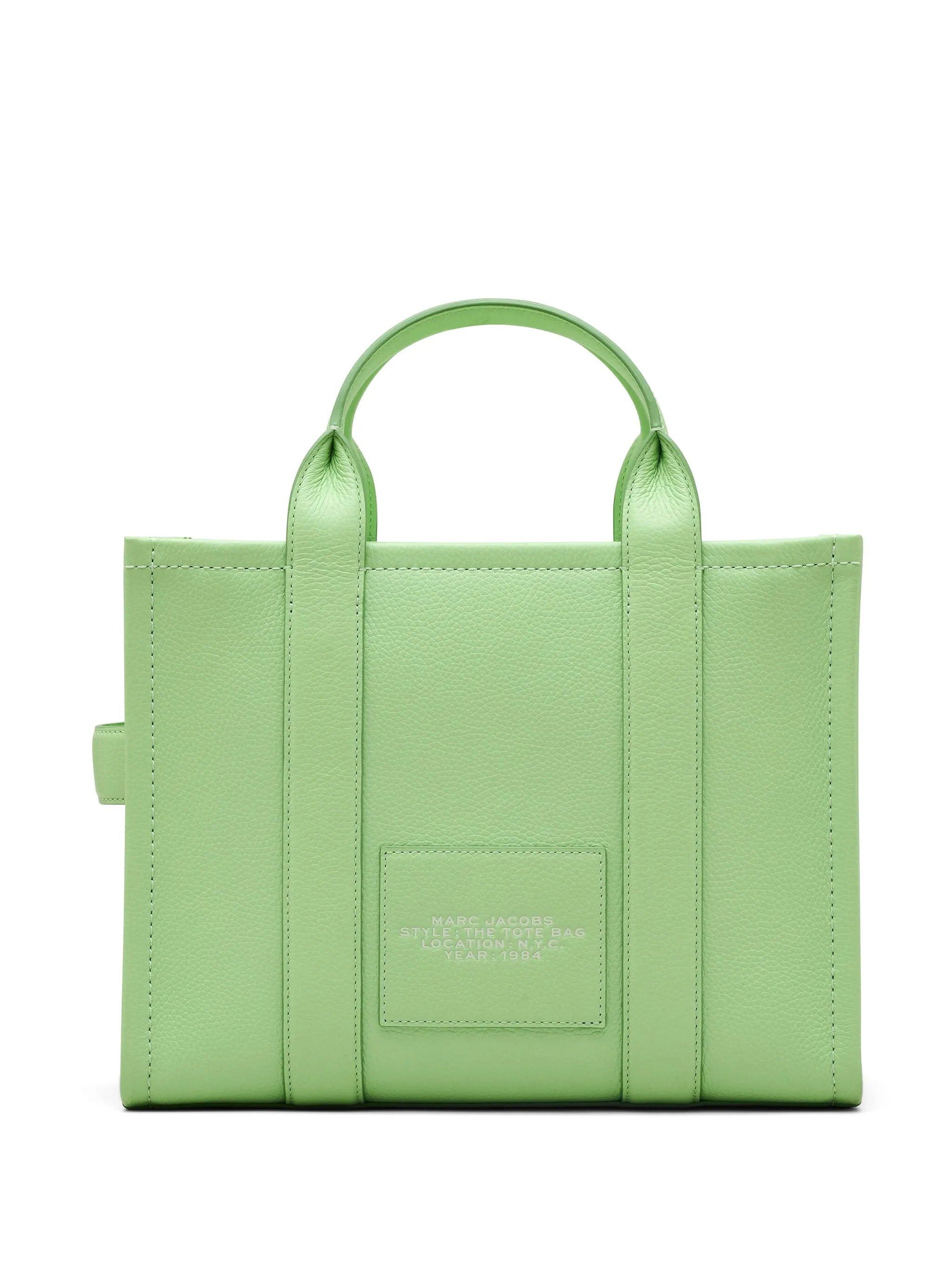 The leather medium tote bag - Image 4
