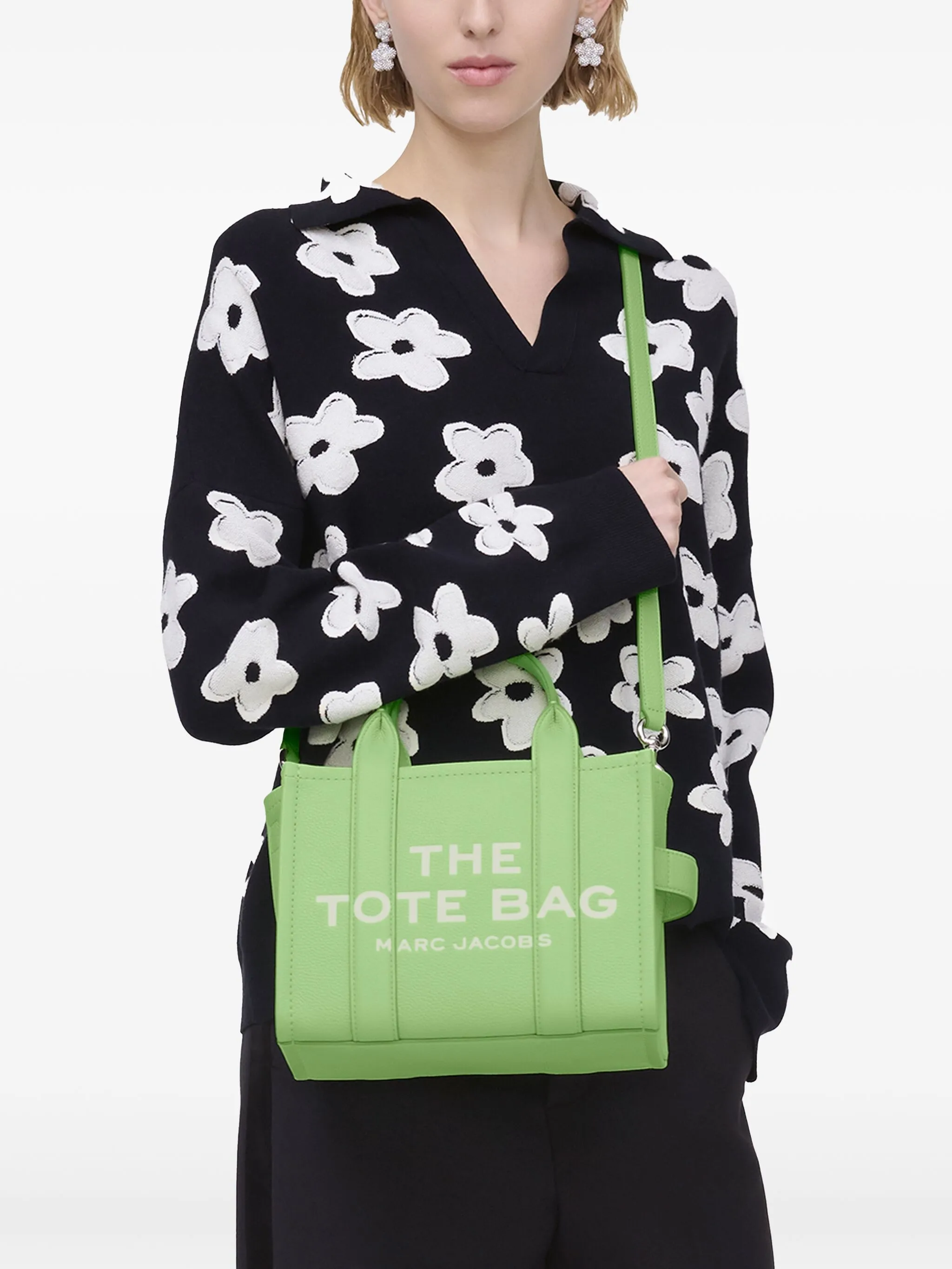 The leather small tote bag - Image 3